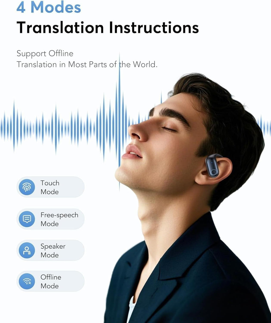 Auriculares Traduccion 144 Lenguajes En Tiempo Real Audifonos Traductor De Voz